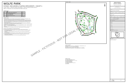 Sheet L-001 Cover, general notes & drawing index